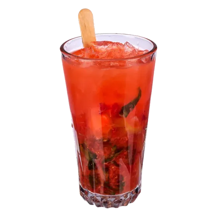 Strawberry and Basil Caipirinha