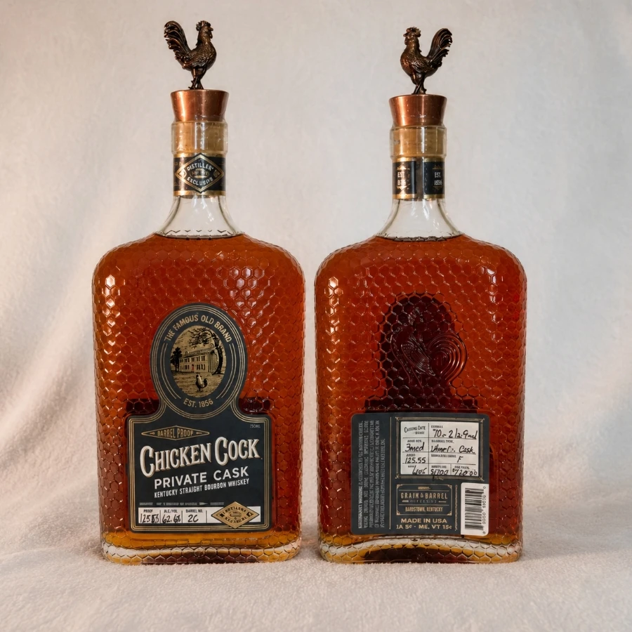 Chicken Cock Private Cask - Single Barrel, Barrel Proof, Distillery Exclusive