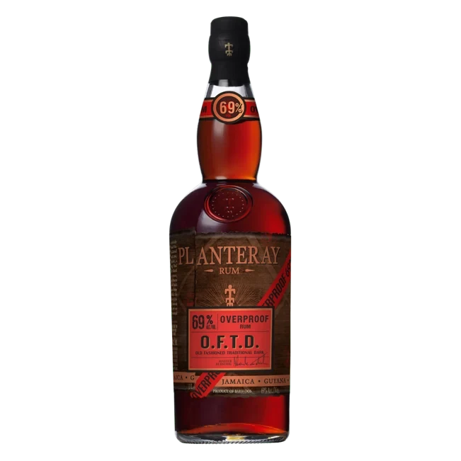 Planteray O.F.T.D Overproof Rum 750ml Bottle 69% ABV