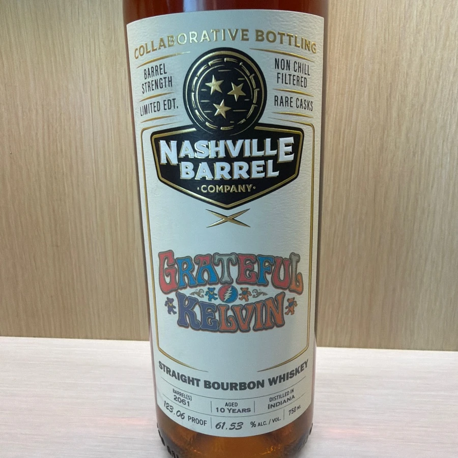 Nashville Barrel Company (Grateful Kelvin) Collaborative bottle