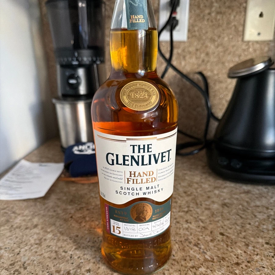 The Glenlivet 15 hand filled cask strength