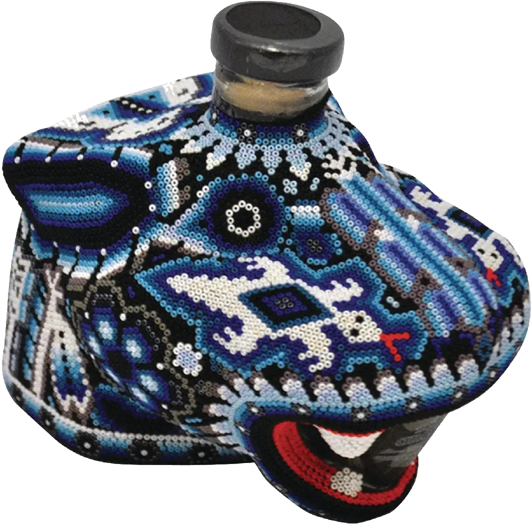 Chaquira Beaded Jaguar Blanco