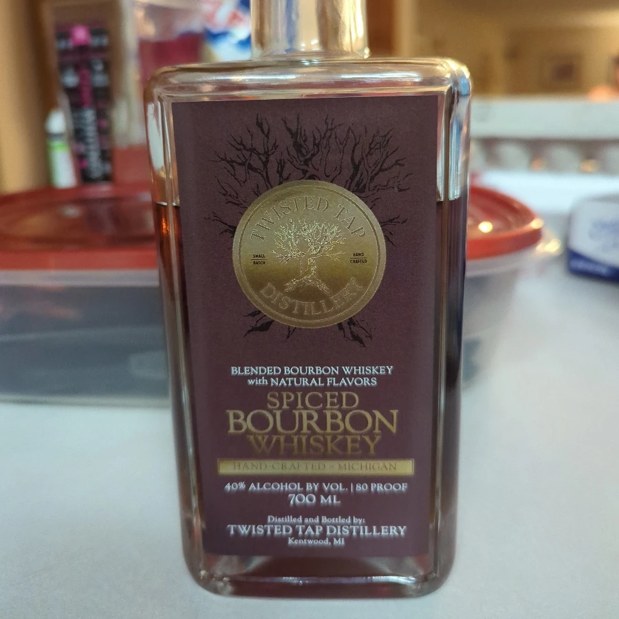 twisted tap spiced bourbon whiskey